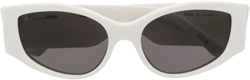 logo-print tinted-lenses sunglasses