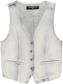 denim waistcoat