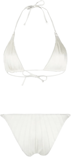 gathered bikini set