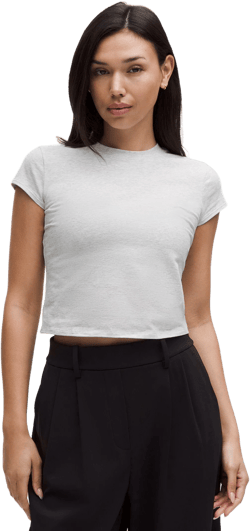 lululemon Women's White Organic Cotton Baby Tee