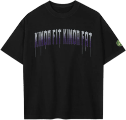 Kinda Fit Kinda Fat Bufferfree Premium Oversized Tee