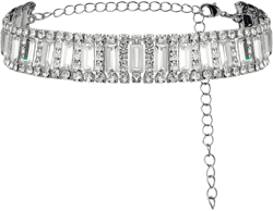 RHINESTONE DIAMANTE CHOKER NECKLACE