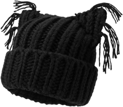 CAT EAR KNITTED BEANIE HAT