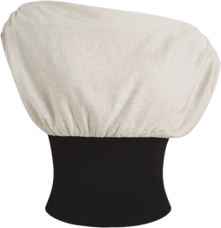 Linen-blend Asymmetrical Neck Two Tone Ruched Top