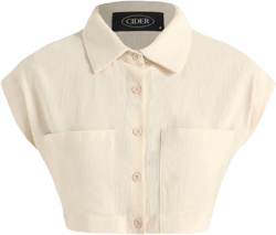 Solid Pocket Crop Top