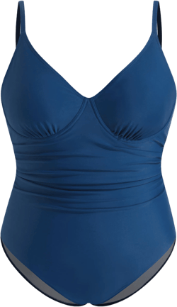 Shaping V-neck Ruched One Piece Swimsuit Curve & Plus