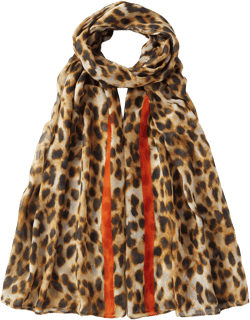 LIGHTWEIGHT LEOPARD PRINT SCARF
