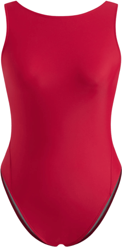 Shaping Round Neckline Criss Cross One Piece Swimsuit