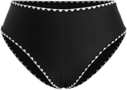 Contrasting Binding Cheeky Bikini Bottom Curve & Plus