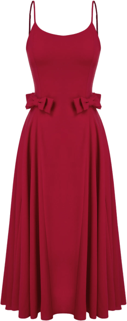 Bowknot Ruffle Cami Maxi Dress