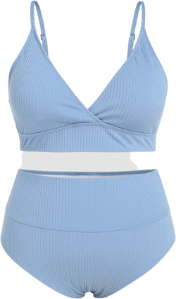 Rib Shaping Bikini Swimsuit Curve & Plus