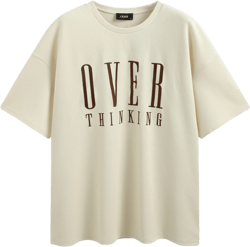 Over Thinking Oversized Graphic Tee Curve & Plus