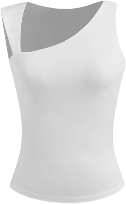 Asymmetrical Neck Tank Top