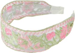FLORAL EMBROIDERED HEADBAND