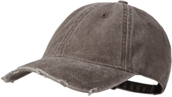 DISTRESSED DENIM BASEBALL CAP