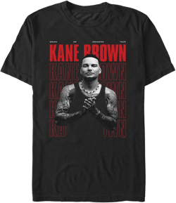 Mens Kane Brown Drunk Or Dreaming Portrait T Shirt - Black - 4X Large