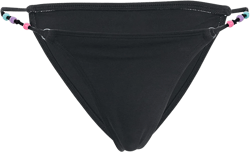 VENUS Womens Beaded String Bikini Bottom  -  16, Black Beauty