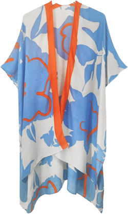 Spicy Sandia Kimonos for Women Floral Beach Cover Up Loose Swimsuit Bathing Suit Coverup Cardigan for Summer Swimwear