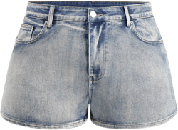 High Stretch Cider Denim Low Rise Solid Micro Shorts Curve & Plus