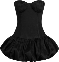 Tube Corset Bubble Hem Mini Dress