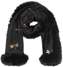 Cynthia Rowley Faux Fur Trim Wrap