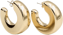 Gold Oversized Chunky Hoop Earrings