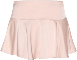 Dusty Pink Satin Floaty A Line Mini Skirt