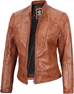 Decrum Womens Leather Jacket - Real Lambskin Stylish Leather Jackets For Women at Amazon Women's Coats Shop