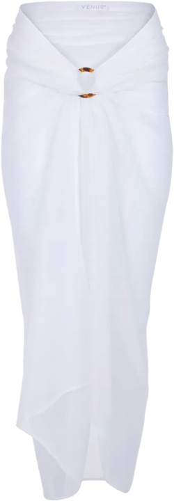 VENUS Womens Sarong Cover-Up  -  O/S, Pearl White