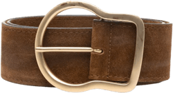 waxed suede belt