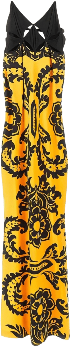 floral-print maxi dress