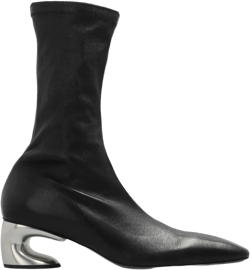 60mm contrast-heel ankle boots