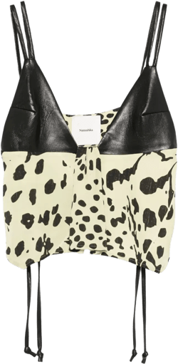 animal-print top
