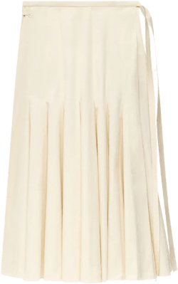 panelled wrap skirt 