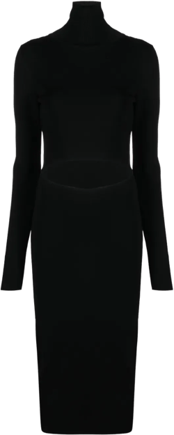 Suno roll-neck maxi dress