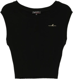 logo-embroidered vest