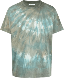 tie dye-print short-sleeved T-shirt