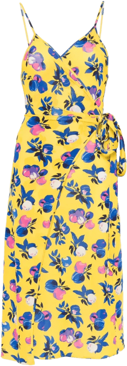 C-logo wrap mini dress