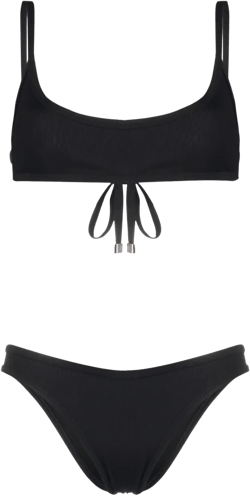 fine-ribbed bikini set