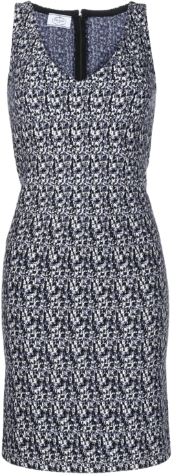 abstract-print knit dress