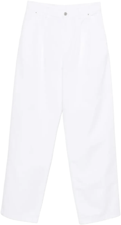 pleat-detailing jeans