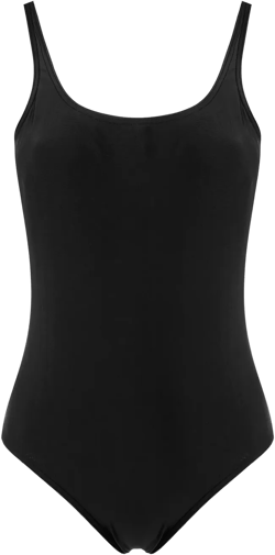 plain plunging back one-piece
