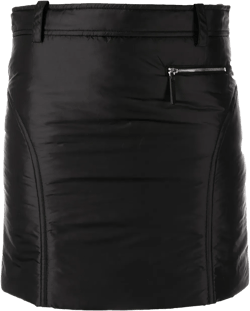 padded mini skirt