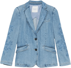 Denim Blazer In Blue