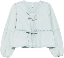 denim brunch babe blouse