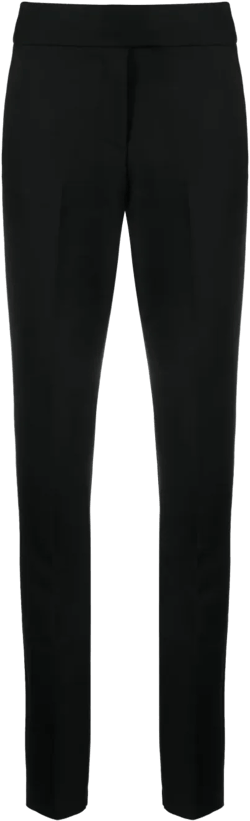 high-waist skinny-cut trousers
