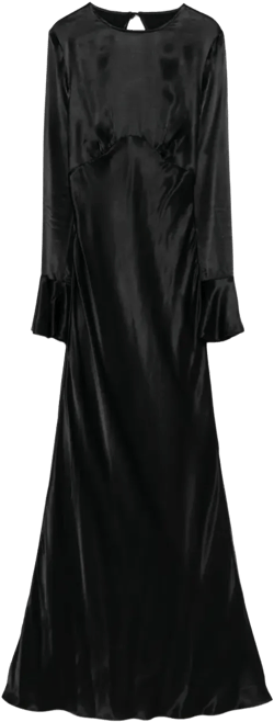 satin maxi dress