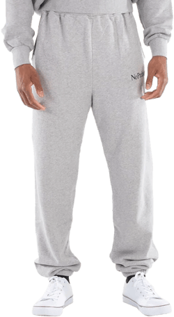 Aries Men's Gray Mini Problemo Print Detail Sweatpants