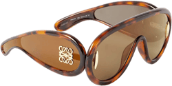 Wave Mask oversized aviator-style tortoiseshell acetate sunglasses