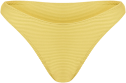 Lime Ribbed Tanga Bikini Bottoms